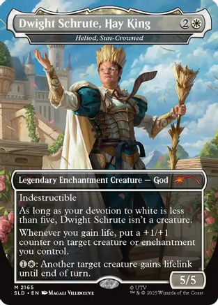 Image of Dwight Schrute, Hay King - Heliod, Sun-Crowned (SLD-2165) - Secret Lair Drop Series Foil