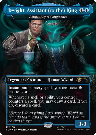 Image of Dwight, Assistant (to the) King - Baral, Chief of Compliance (SLD-2168) - Secret Lair Drop Series Foil