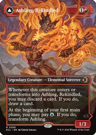 Image of Ashling, Rekindled (Borderless) (ECL-290) - Lorwyn Eclipsed Foil