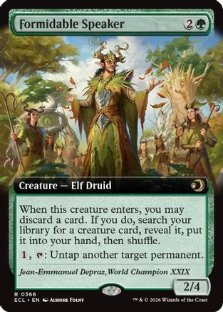 Image of Formidable Speaker (Extended Art) (ECL-366) - Lorwyn Eclipsed