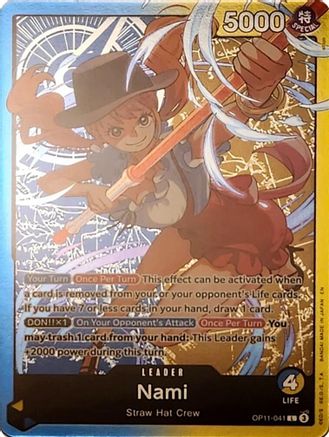 Image of Nami - OP11-041 (Nami Deck) (OP11-041) - Learn Together Deck Set Foil