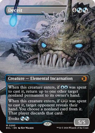 Image of Deceit (Borderless) (ECL-293) - Lorwyn Eclipsed Foil