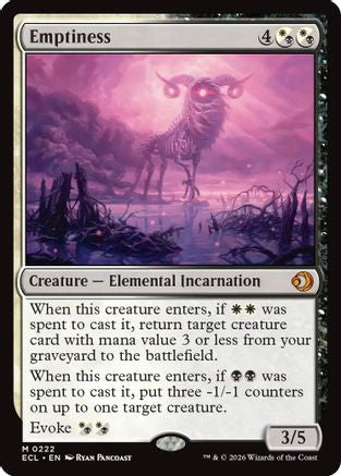 Image of Emptiness (ECL-222) - Lorwyn Eclipsed