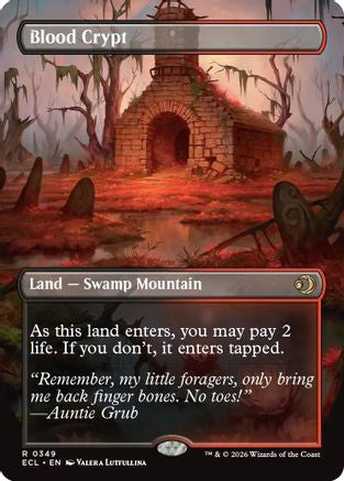 Image of Blood Crypt (Borderless) (ECL-349) - Lorwyn Eclipsed Foil