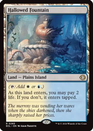 Image of Hallowed Fountain (ECL-265) - Lorwyn Eclipsed