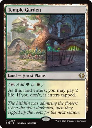 Image of Temple Garden (ECL-268) - Lorwyn Eclipsed Foil