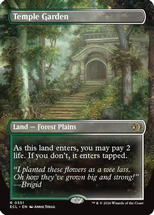 Image of Temple Garden (Borderless) (ECL-351) - Lorwyn Eclipsed