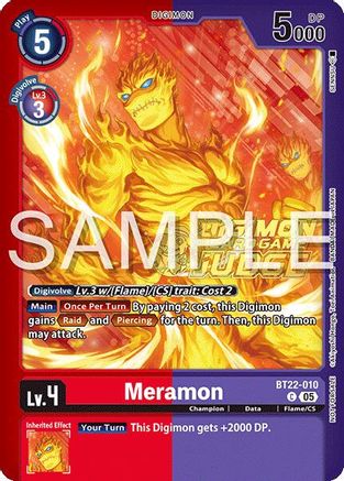 Image of Meramon (Judge Pack 2025 Wave 2) (BT22-010) - Cyber Eden Foil
