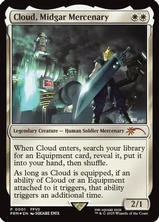 Image of Cloud, Midgar Mercenary (UMP-001) - Unique and Miscellaneous Promos Foil