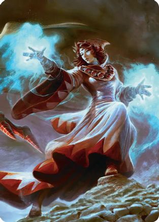 Image of The Destined White Mage Scene Art Card (ASFIN-003) - Art Series: FINAL FANTASY