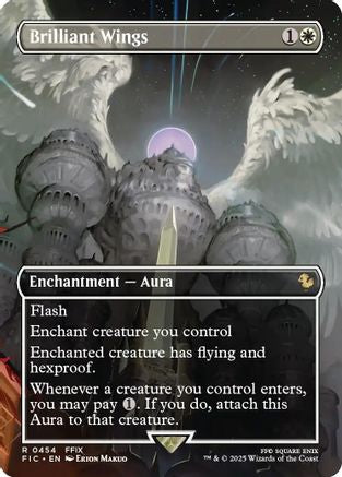 Image of Brilliant Wings (Borderless) (FIC-454) - Commander: FINAL FANTASY Foil