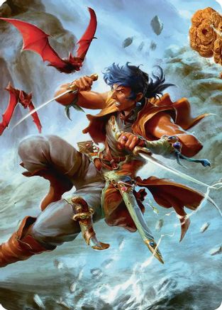 Image of The Destined Thief Scene Art Card (ASFIN-005) - Art Series: FINAL FANTASY