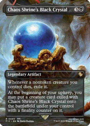 Image of Chaos Shrine's Black Crystal (Borderless) (FIC-445) - Commander: FINAL FANTASY