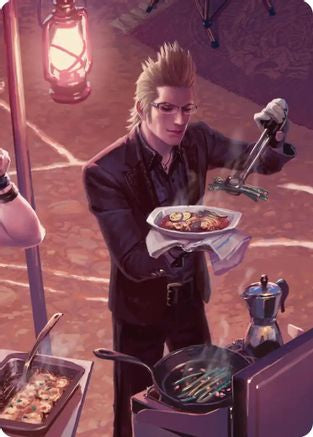 Image of Campsite Cuisine Scene Art Card (ASFIN-023) - Art Series: FINAL FANTASY