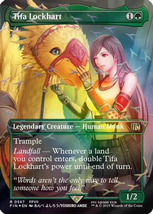 Image of Tifa Lockhart (Borderless) (Chocobo Track Foil) (FIN-567) - FINAL FANTASY Foil