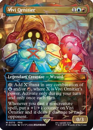 Image of Vivi Ornitier (Borderless) (Chocobo Track Foil) (FIN-570) - FINAL FANTASY Foil