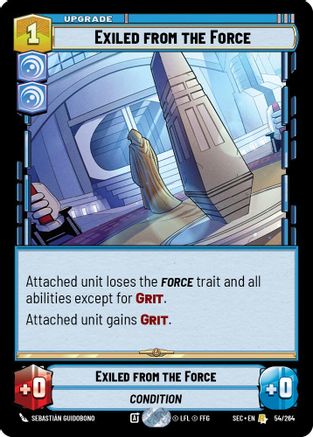 Image of Exiled from the Force (54/264) - Secrets of Power