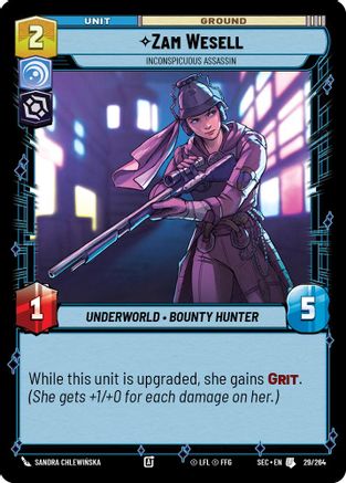 Image of Zam Wesell - Inconspicuous Assassin (29/264) - Secrets of Power