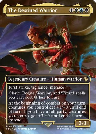 Image of The Destined Warrior (Borderless) (FIC-443) - Commander: FINAL FANTASY
