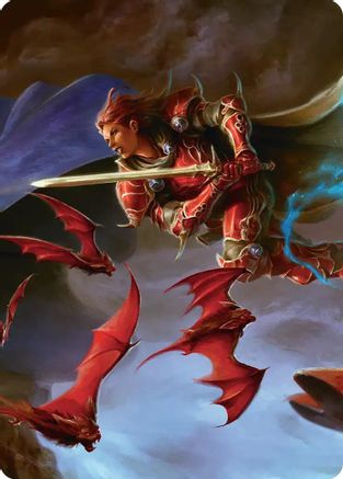 Image of The Destined Warrior Scene Art Card (ASFIN-002) - Art Series: FINAL FANTASY