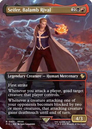 Image of Seifer, Balamb Rival (Borderless) (FIC-451) - Commander: FINAL FANTASY Foil