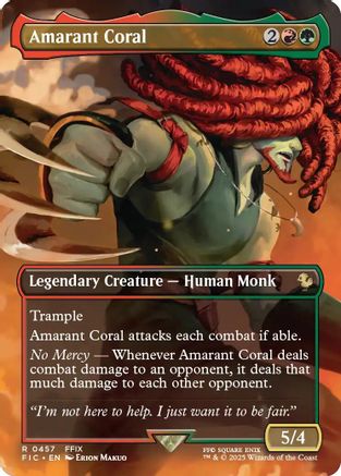 Image of Amarant Coral (Borderless) (FIC-457) - Commander: FINAL FANTASY