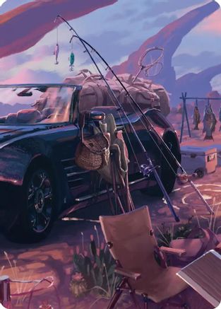 Image of Fishing Gear Scene Art Card (ASFIN-020) - Art Series: FINAL FANTASY