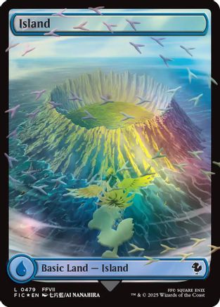 Image of Island (Chocobo Track Foil) (FIC-479) - Commander: FINAL FANTASY Foil