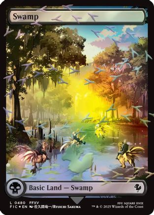Image of Swamp (Chocobo Track Foil) (FIC-480) - Commander: FINAL FANTASY Foil
