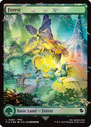 Image of Forest (Chocobo Track Foil) (FIC-482) - Commander: FINAL FANTASY Foil