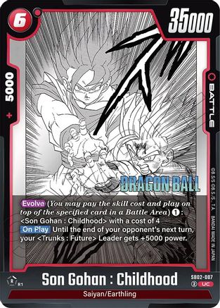 Image of Son Gohan : Childhood - SB02-007 (SB02-007) - Manga Booster 02 Holofoil