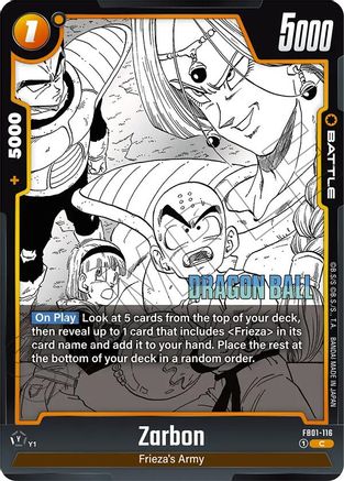 Image of Zarbon - FB01-116 (FB01-116) - Manga Booster 02 Holofoil