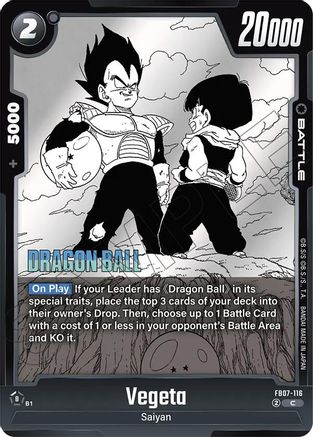 Image of Vegeta - FB07-116 (FB07-116) - Manga Booster 02 Holofoil