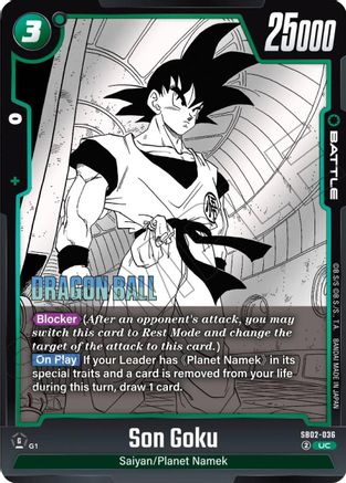 Image of Son Goku - SB02-036 (SB02-036) - Manga Booster 02 Holofoil