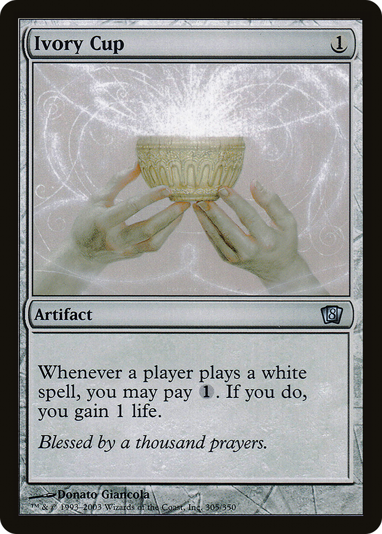 Image of Ivory Cup (8ED-305) - 8th Edition Foil