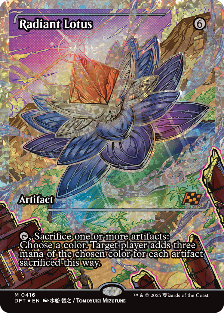Image of Radiant Lotus (Showcase) (Fracture Foil) (DFT-416) - Aetherdrift: (Showcase) Foil