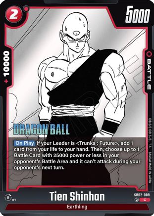 Image of Tien Shinhan (SB02-009) - Manga Booster 02 Holofoil
