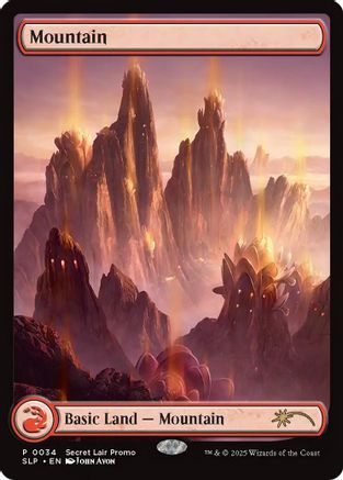 Image of Mountain (0034) (SLP-034) - Secret Lair Showdown