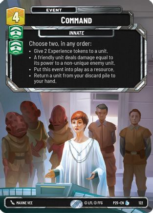 Image of Command (122) - Sector and Regional Promos Season 1 Foil