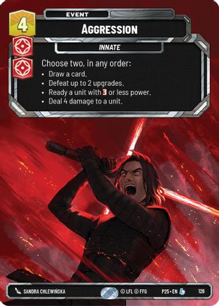 Image of Aggression (126) - Sector and Regional Promos Season 1 Foil