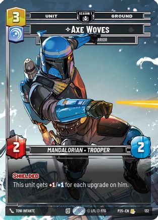 Image of Axe Woves - Accomplished Warrior (132) (132) - Sector and Regional Promos Season 1 Foil