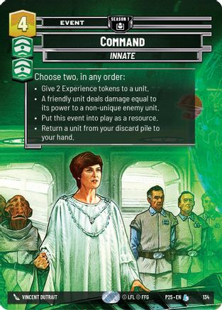 Image of Command (134) (134) - Sector and Regional Promos Season 1 Foil