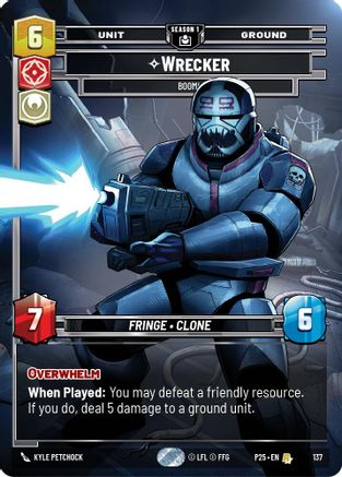 Image of Wrecker - Boom! (137) (137) - Sector and Regional Promos Season 1 Foil