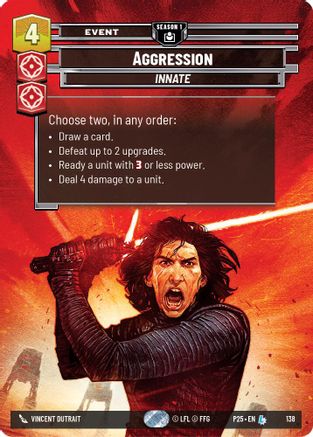 Image of Aggression (138) (138) - Sector and Regional Promos Season 1 Foil