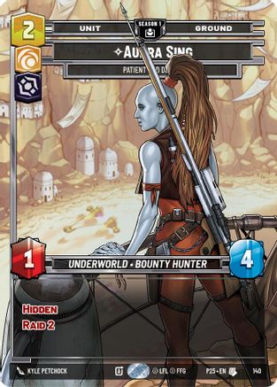 Image of Aurra Sing - Patient and Deadly (140) (140) - Sector and Regional Promos Season 1 Foil