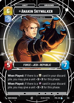 Image of Anakin Skywalker - Champion of Mortis (145) - Sector and Regional Promos Season 1 Foil
