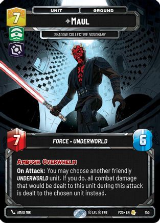 Image of Maul - Shadow Collective Visionary (155) - Sector and Regional Promos Season 1 Foil