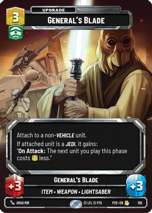 Image of General's Blade (156) - Sector and Regional Promos Season 1 Foil