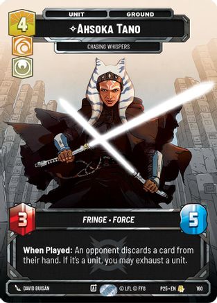 Image of Ahsoka Tano - Chasing Whispers (160) - Sector and Regional Promos Season 1 Foil