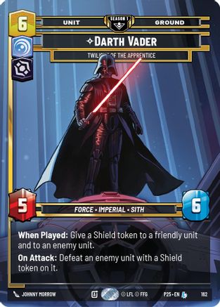Image of Darth Vader - Twilight of the Apprentice (162) (162) - Sector and Regional Promos Season 1 Foil